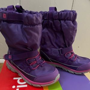 Brand New Stride Rite Girls waterproof winter/snow boots. Size 12 1/2